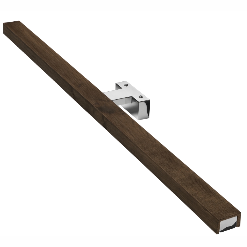 Brilagi - LED Rasvjeta za ogledalo u kupaonici WOODY MIRROR LED/15W/230V 90 cm IP44 hrast orah/sjajni krom