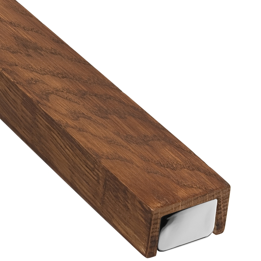 Brilagi - LED Rasvjeta za ogledalo u kupaonici WOODY MIRROR LED/15W/230V 90 cm IP44 hrast trešnja/sjajni krom