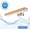 Brilagi - LED Rasvjeta za ogledalo u kupaonici WOODY MIRROR LED/8W/230V 40 cm IP44 hrast/sjajni krom