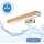 Brilagi - LED Rasvjeta za ogledalo u kupaonici WOODY MIRROR LED/8W/230V 40 cm IP44 hrast/sjajni krom