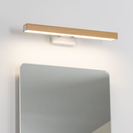 Brilagi - LED Rasvjeta za ogledalo u kupaonici WOODY MIRROR LED/8W/230V 40 cm IP44 hrast/bijela