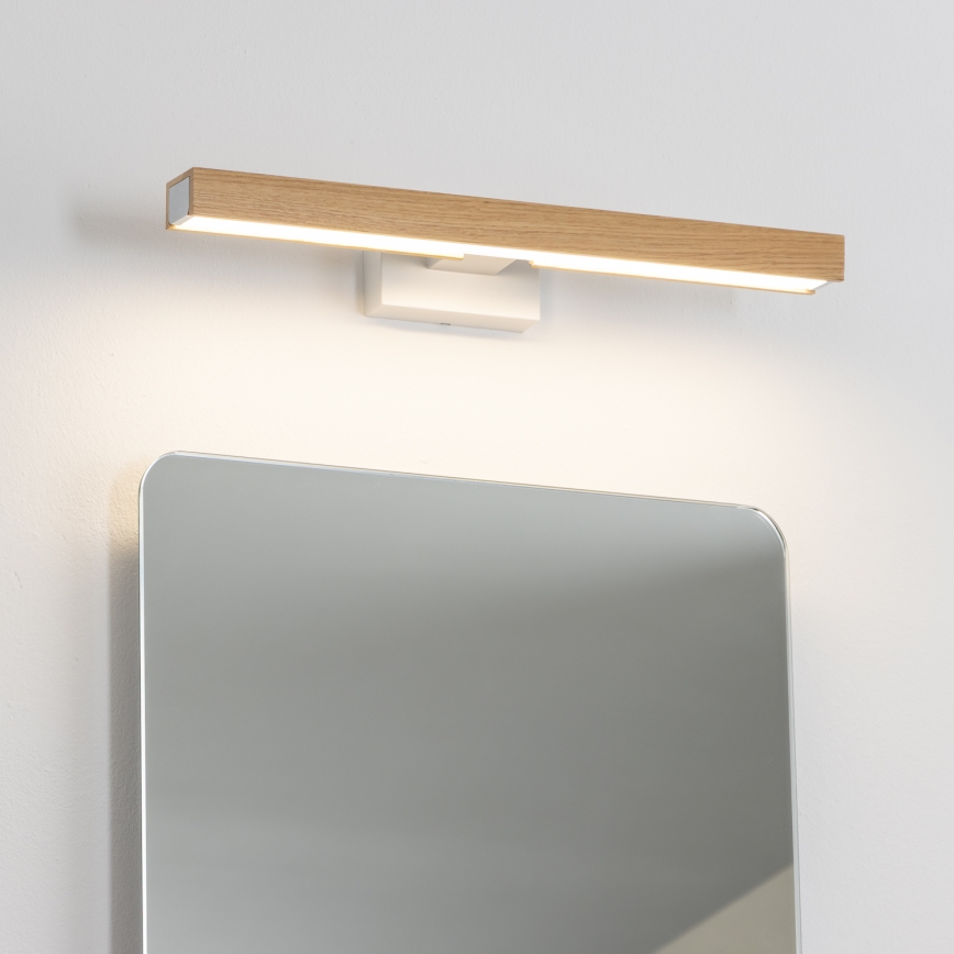 Brilagi - LED Rasvjeta za ogledalo u kupaonici WOODY MIRROR LED/8W/230V 40 cm IP44 hrast/bijela
