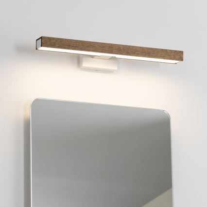 Brilagi - LED Rasvjeta za ogledalo u kupaonici WOODY MIRROR LED/8W/230V 40 cm IP44 hrast orah/bijela