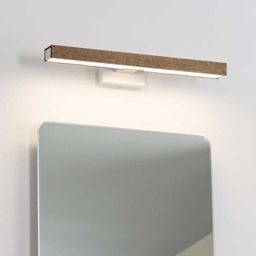 Brilagi - LED Rasvjeta za ogledalo u kupaonici WOODY MIRROR LED/8W/230V 40 cm IP44 hrast orah/bijela