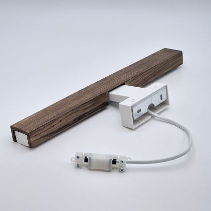 Brilagi - LED Rasvjeta za ogledalo u kupaonici WOODY MIRROR LED/8W/230V 40 cm IP44 hrast orah/bijela