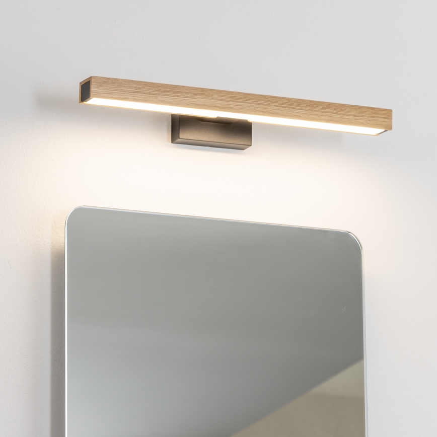 Brilagi - LED Rasvjeta za ogledalo u kupaonici WOODY MIRROR LED/8W/230V 40 cm IP44 hrast/crna