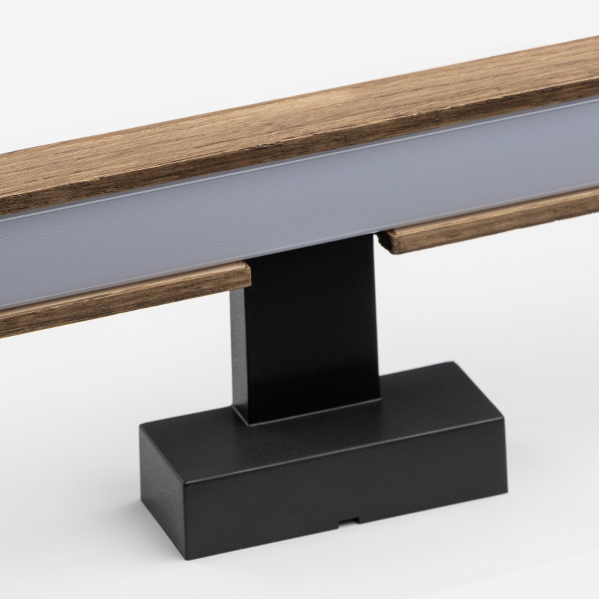 Brilagi - LED Rasvjeta za ogledalo u kupaonici WOODY MIRROR LED/8W/230V 40 cm IP44 hrast orah/crna
