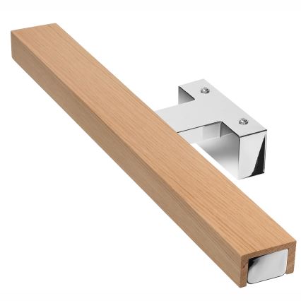 Brilagi - LED Rasvjeta za ogledalo u kupaonici WOODY MIRROR LED/8W/230V 40 cm IP44 hrast/sjajni krom