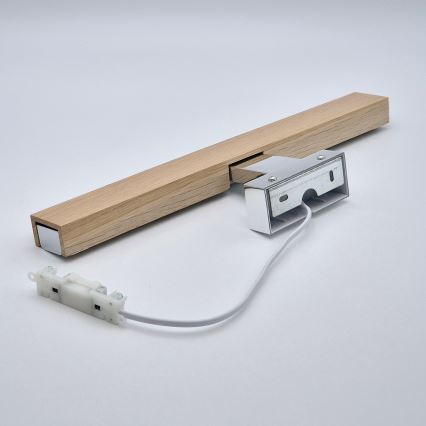 Brilagi - LED Rasvjeta za ogledalo u kupaonici WOODY MIRROR LED/8W/230V 40 cm IP44 hrast/sjajni krom