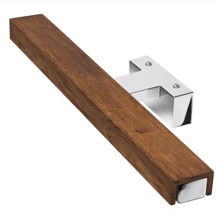 Brilagi - LED Rasvjeta za ogledalo u kupaonici WOODY MIRROR LED/8W/230V 40 cm IP44 hrast trešnja/sjajni krom
