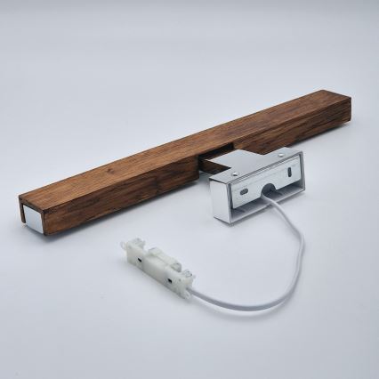 Brilagi - LED Rasvjeta za ogledalo u kupaonici WOODY MIRROR LED/8W/230V 40 cm IP44 hrast trešnja/sjajni krom