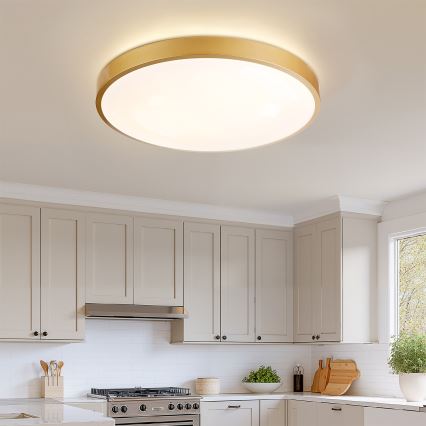 Brilagi - Stropna LED svjetiljka s mogućnošću prigušivanja GLASS POOL DOUBLE LED/80W/230V 3000-6000K 60 cm zlatna + daljinski upravljač