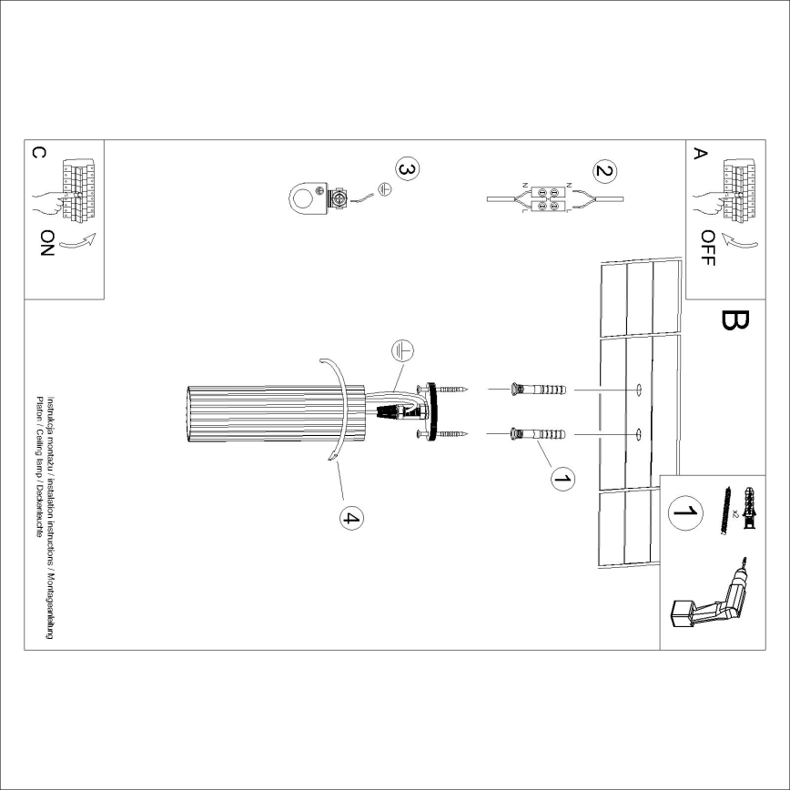 Brilagi - LED reflektor CRESTO 1xGU10/10W/230V 20 cm zlatna