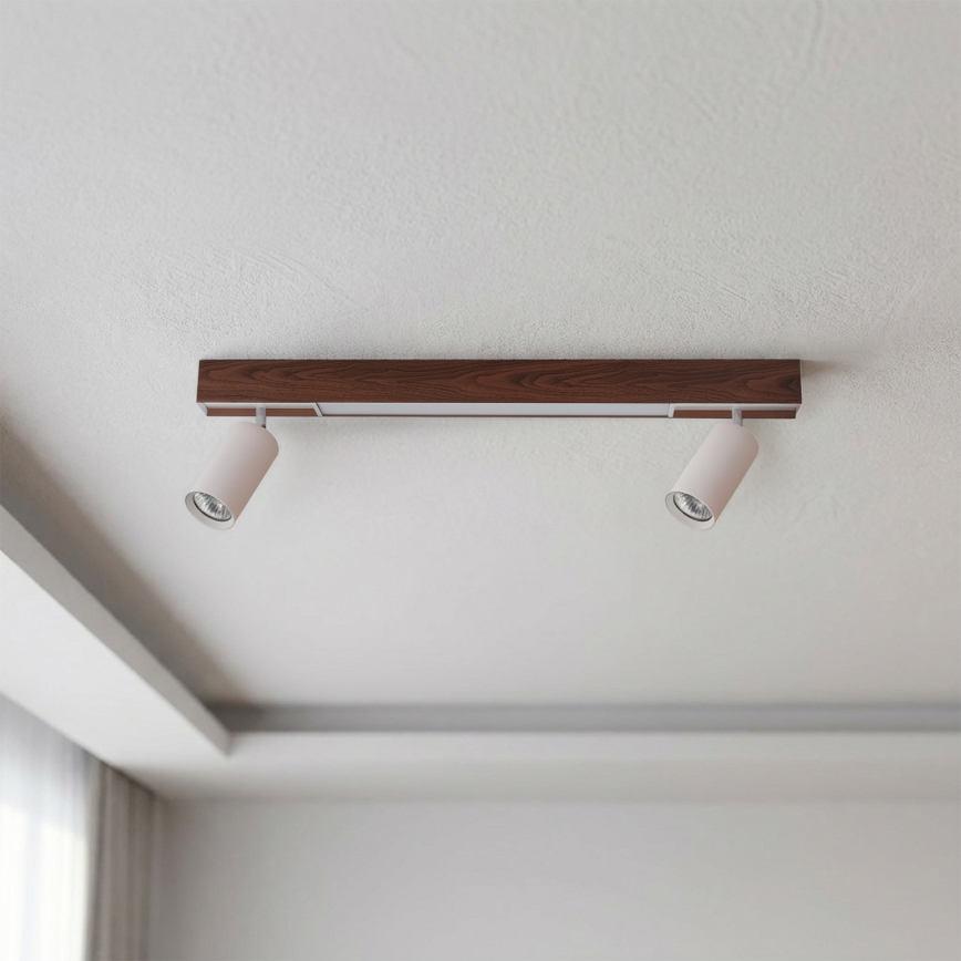 BRILAGI - LED reflektor SELE 2xGU10/30W/230V + LED/15W bijela/dekor hrasta