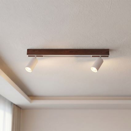 BRILAGI - LED reflektor SELE 2xGU10/30W/230V + LED/15W bijela/dekor hrasta