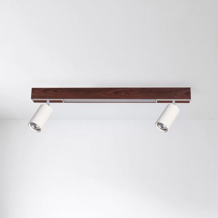 BRILAGI - LED reflektor SELE 2xGU10/30W/230V + LED/15W bijela/dekor hrasta