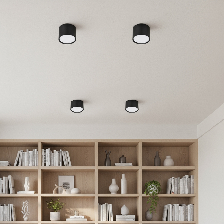 BRILAGI - LED Reflektor SMOOTH 1xGX53/15W/230V 60x82 mm crni
