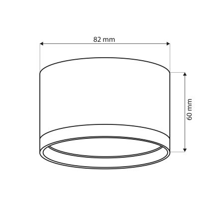 Brilagi - LED Reflektor SMOOTH 1xGX53/15W/230V crni