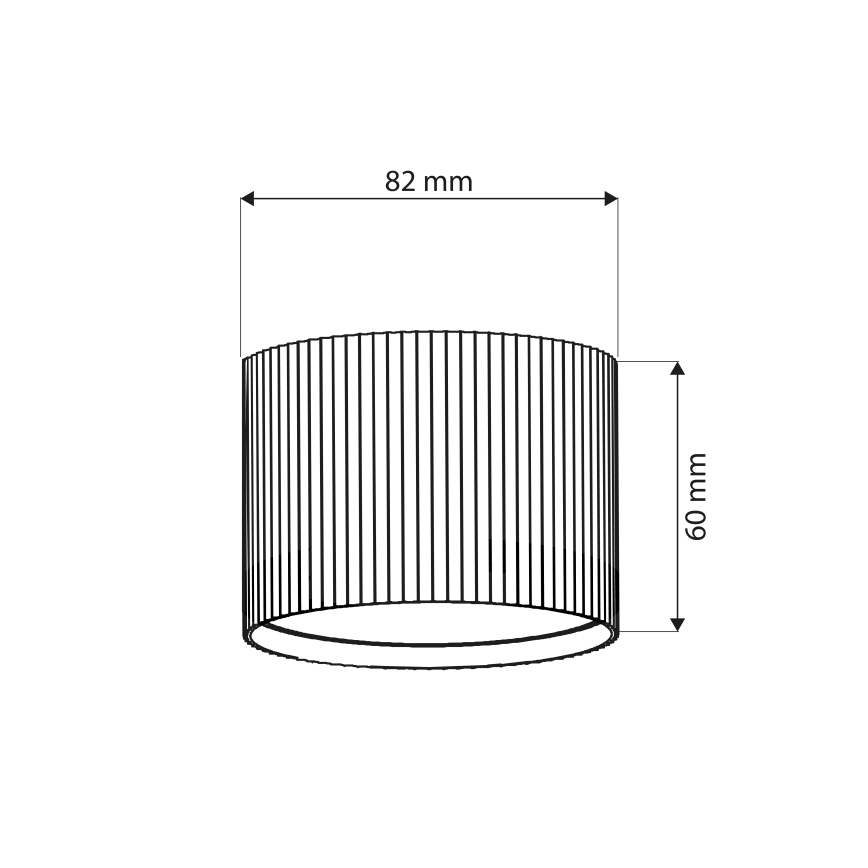 Brilagi - LED Reflektor STRIPY 1xGX53/15W/230V crni