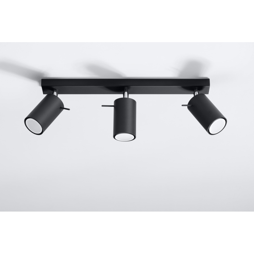Brilagi -  LED Reflektorska svjetiljka ASMUS 3xGU10/7W/230V crna