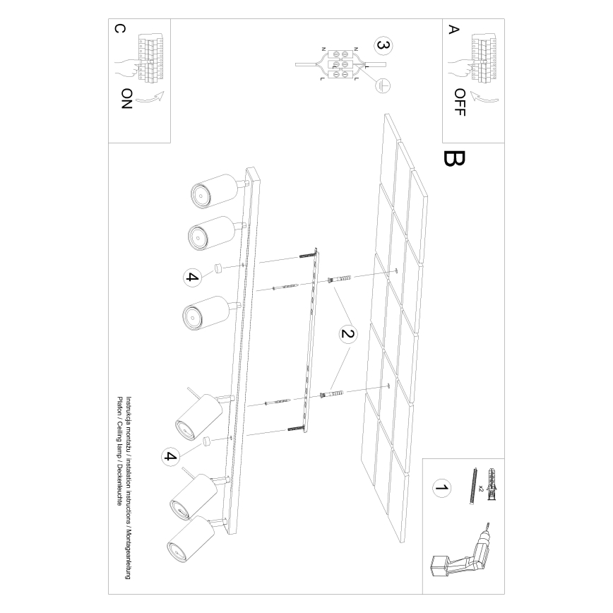 Brilagi -  LED Reflektorska svjetiljka ASMUS 6xGU10/7W/230V crna