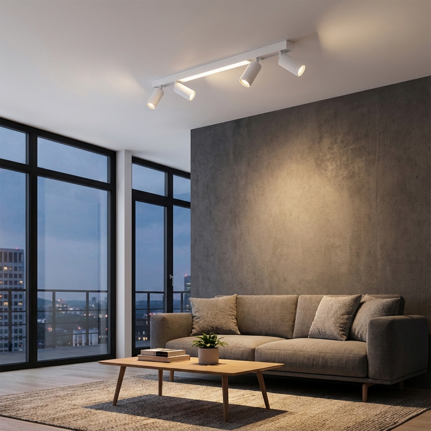 Brilagi - LED reflektorsko svjetlo SELE 4xGU10/30W/230V + LED/25W bijela