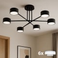 Brilagi - LED RGB+CCT prigušivi nadgradni luster MONO 6xGX53/14W/230V 2700-6500K Wi-Fi Tuya crni