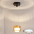 Brilagi - LED RGB+CCT prigušivi viseći luster na kabelu AURA LUX 1xGX53/14W/230V 2700-6500K Wi-Fi Tuya crna/zlatna