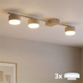 Brilagi - LED RGB+CCT Prigušivo točkasto svjetlo MONO 3xGX53/14W/230V 2700-6500K Wi-Fi Tuya bež