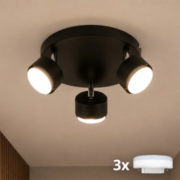 Brilagi - LED RGB+CCT prigušivo ugradno reflektorsko svjetlo MONO 3xGX53/14W/230V 2700-6500K Wi-Fi Tuya crna