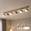 BRILAGI - LED RGB+CCT prigušivo ugradno spot svjetlo MONO 6xGX53/14W/230V 2700–6500K Wi-Fi Tuya bež/zlatno