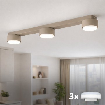 Brilagi - LED RGB+CCT prigušivo ugradno svjetlo MONO 3xGX53/14W/230V 2700-6500K Wi-Fi Tuya bež