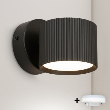 Brilagi - LED RGB+CCT prigušivo zidno reflektorsko svjetlo STRIPY 1xGX53/14W/230V 2700-6500K Wi-Fi Tuya crna