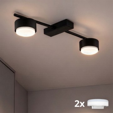 Brilagi - LED RGB+CCT točkasta svjetiljka MONO s mogućnošću prigušivanja 2xGX53/14W/230V 2700-6500K Wi-Fi Tuya crna