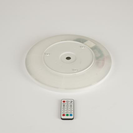 Brilagi - LED RGBW Dimmabilno stropno svjetlo ULTRA SLIM LED/18W/230V 2700-6500K promjer 30 cm bijela + daljinski upravljač