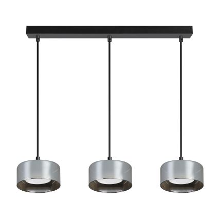 Brilagi - LED RGB+CCT prigušivi viseći luster na sajli AURA LUX 3xGX53/14W/230V 2700-6500K Wi-Fi Tuya crna/zadimljena