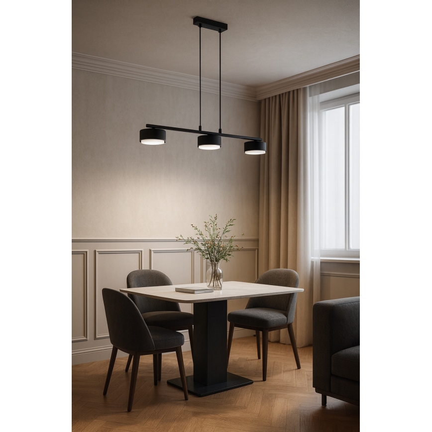 Brilagi - LED RGB+CCT prigušiv luster na sajli MONO 3xGX53/14W/230V 2700-6500K Wi-Fi Tuya crni