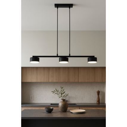 Brilagi - LED RGB+CCT prigušiv luster na sajli MONO 3xGX53/14W/230V 2700-6500K Wi-Fi Tuya crni