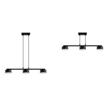 Brilagi - LED RGB+CCT prigušiv luster na sajli MONO 3xGX53/14W/230V 2700-6500K Wi-Fi Tuya crni