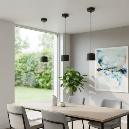 BRILAGI - LED RGB+CCT s mogućnošću prigušivanja, viseći luster na sajli STRIPY 1xGX53/14W/230V pr. 82 mm 2700-6500K Wi-Fi Tuya crna