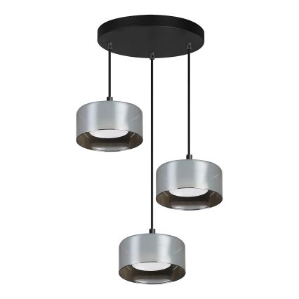 BRILAGI - LED RGB+CCT Prigušivi luster na sajli AURA LUX 3xGX53/14W/230V 2700-6500K Wi-Fi Tuya crna/zadimljena