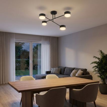 Brilagi - LED RGB+CCT prigušivi prislonjeni stropni luster MONO 4xGX53/14W/230V 2700-6500K Wi-Fi Tuya crna