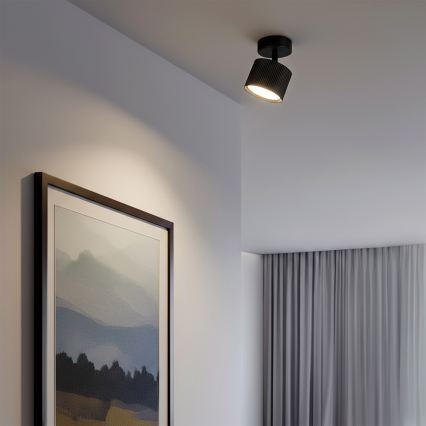 BRILAGI - LED RGB+CCT prigušivo spot svjetlo STRIPY 1xGX53/14W/230V pr. 82 mm 2700-6500K Wi-Fi Tuya crna