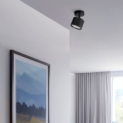 BRILAGI - LED RGB+CCT prigušivo spot svjetlo STRIPY 1xGX53/14W/230V pr. 82 mm 2700-6500K Wi-Fi Tuya crna