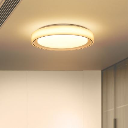 Brilagi - LED RGB Prigušiva stropna svjetiljka FLOCO LED/30W/230V 3000-6500K Wi-Fi Tuya + LED/6W + daljinski upravljač