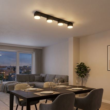 Brilagi - LED RGB+CCT prigušiva ugradna točkasta svjetiljka MONO 4xGX53/14W/230V 2700-6500K Wi-Fi Tuya crna