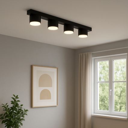 Brilagi - LED RGB+CCT prigušiva ugradna točkasta svjetiljka MONO 4xGX53/14W/230V 2700-6500K Wi-Fi Tuya crna