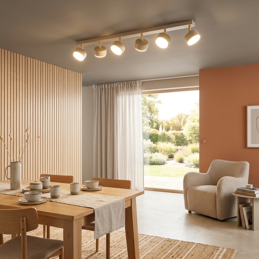Brilagi - LED RGB+CCT prigušivo ugradno spot svjetlo MONO 6xGX53/14W/230V 2700–6500K Wi-Fi Tuya bež/zlatno