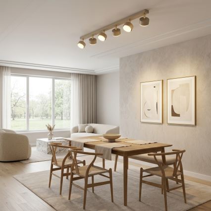 Brilagi - LED RGB+CCT prigušivo ugradno spot svjetlo MONO 6xGX53/14W/230V 2700–6500K Wi-Fi Tuya bež/zlatno