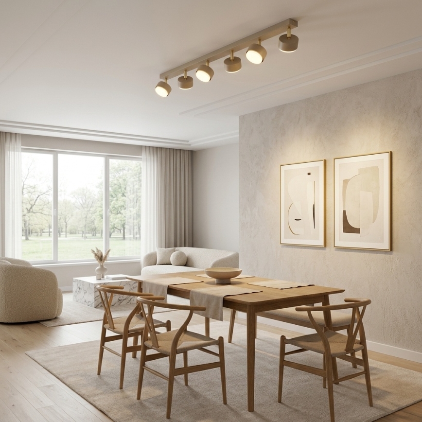 Brilagi - LED RGB+CCT prigušivo ugradno spot svjetlo MONO 6xGX53/14W/230V 2700–6500K Wi-Fi Tuya bež/zlatno